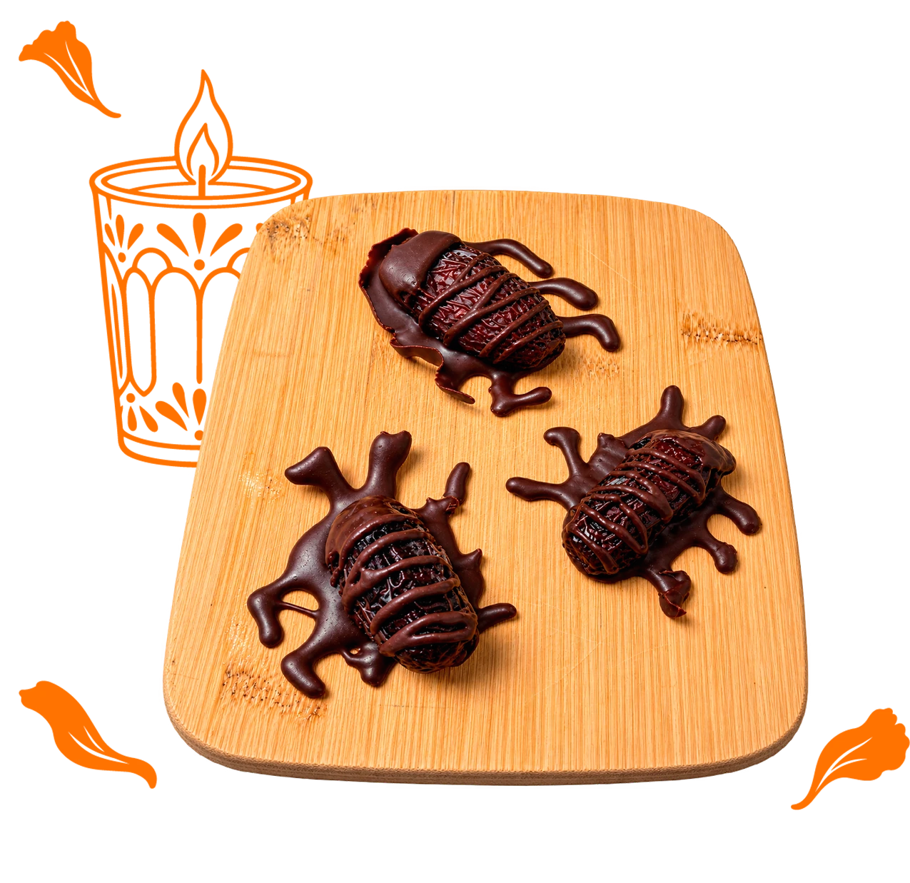 Cucarachas de Dátil, receta de Halloween de Fundación Herdez